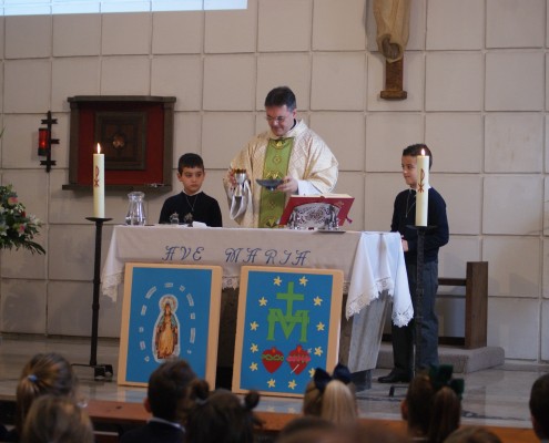 colegio la milagrosa polanco cantabria, celebración virgen milagrosa