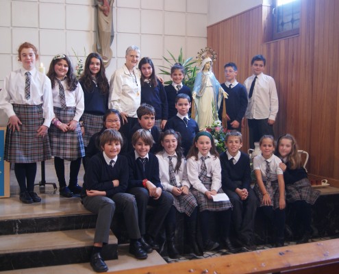 colegio la milagrosa polanco cantabria, celebración virgen milagrosa