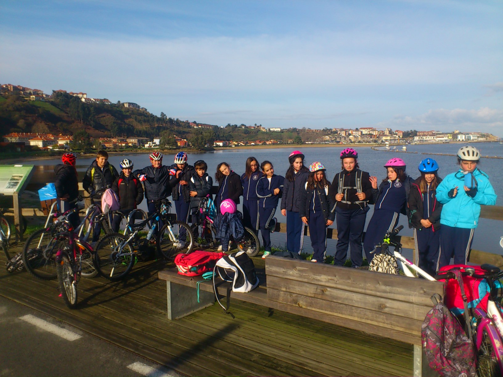 Ruta en bici de los alumnos de 6º de primaria