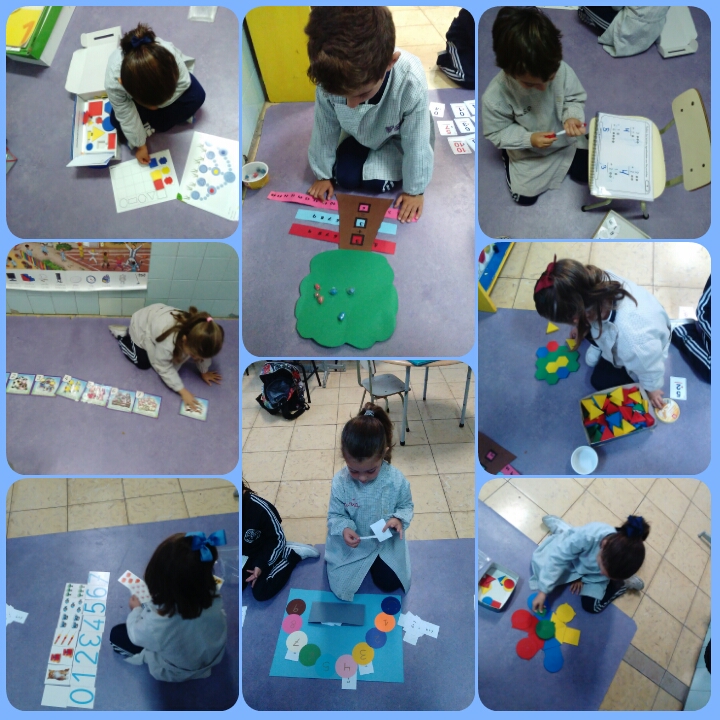 LOS ALUMNOS DE 3º EDUCACIÓN INFANTIL TRABAJAN CON LOS RINCONES DE POESÍAS Y DE MATEMÁTICAS
