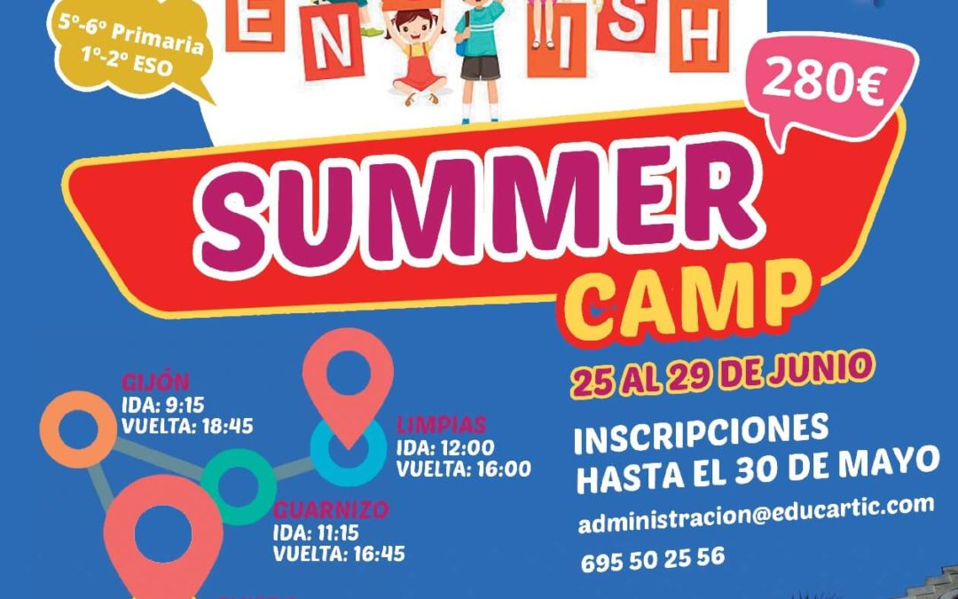 English summer camp 2018